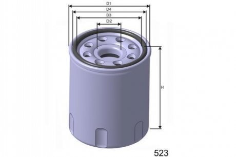 Масляный фильтр MISFAT Z266 (фото 1)