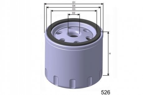 Масляный фильтр MISFAT Z609 (фото 1)