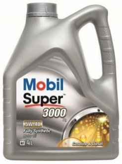 Олива моторна MOBIL SUPER 3000 5W-40 API SN/SM (Каністра 4л) 150013
