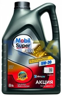 Масло моторн. Mobil SUPER 3000 XE 5W-30 (Канистра 5л) 156156