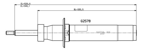 Амортизатор газомасляний G2578