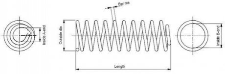 Пружина підвіски SP2224