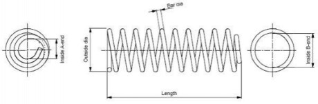 Пружина підвіски SP2695