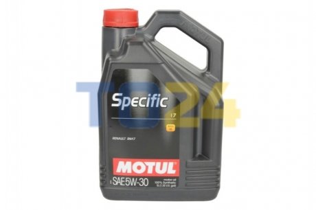 Моторна олива MOTUL Specific 17 SAE 5W30 (5L) 102306