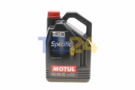 Моторна олива MOTUL Specific 17 FE SAE 0W20 (5L) 102406