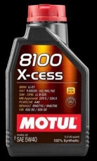 Моторное масло 5W40 (1L) MOTUL 102784 (фото 1)