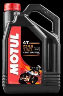 Моторное масло синтетическое 4T 10W50 (4L) MOTUL 104098 (фото 1)