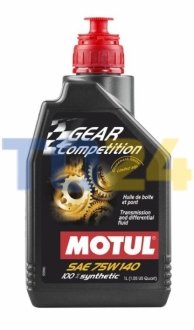 Масло трансмиссионное MOTUL Gear Competition SAE 75W140 (1L) 823501