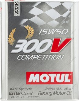 Масло моторное 300V Competition SAE 15W50 (2L) MOTUL 825702 (фото 1)