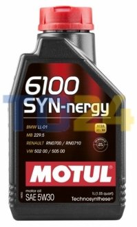 Моторна олива 6100 Syn-nergy SAE 5W30 (1L) MOTUL 838311 (фото 1)