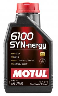 Масло моторное MOTUL 6100 Syn-nergy SAE 5W30 (1L) 838311