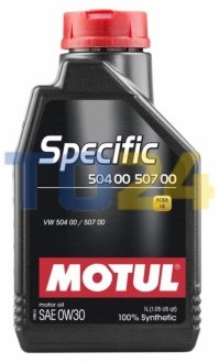 Моторна олива Specific 504 00 507 00 SAE 0W30 (1L) MOTUL 838611 (фото 1)