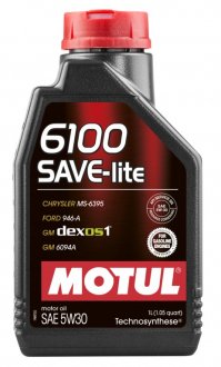 Масло моторное MOTUL 6100 Save-lite SAE 5W30 (1L) 839611