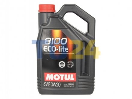 Моторна олива MOTUL 8100 Eco-lite SAE 0W20 (4L) 841154