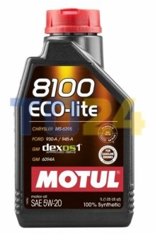 Моторна олива MOTUL 8100 Eco-lite SAE 5W20 (1L) 841411
