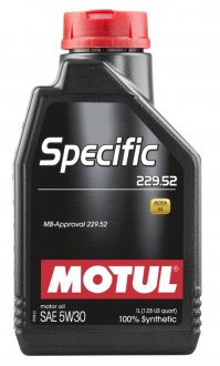 Масло моторное MOTUL Specific 229.52 SAE 5W30 (1L) 843611