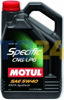 Масло моторное Specific CNG/LPG SAE 5W40 (5L) MOTUL 854051 (фото 1)