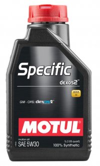 Масло моторное Specific dexos2 SAE 5W30 (1L) MOTUL 860011 (фото 1)