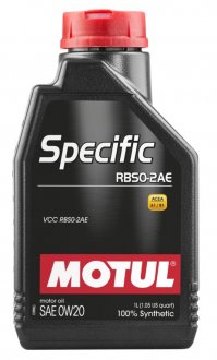 Масло моторное MOTUL Specific RBS0-2AE SAE 0W20 (1L) 867411