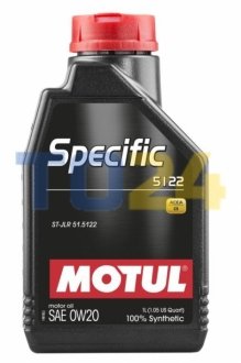 Моторна олива MOTUL Specific 5122 SAE 0W20 (1L) 867601