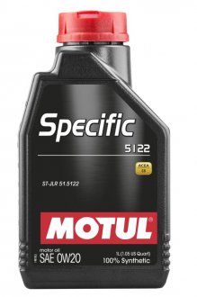 Масло моторное MOTUL Specific 5122 SAE 0W20 (1L) 867601