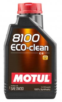 Масло моторное MOTUL 8100 Eco-clean SAE 0W30 (1L) 868011