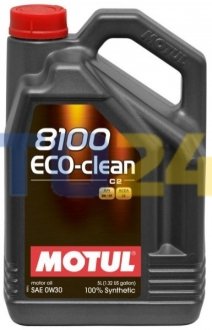 Моторна олива 8100 Eco-clean SAE 0W30 (5L) MOTUL 868051 (фото 1)