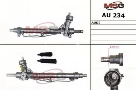 Рулевая рейка с ГУР новая AUDI A4 (8E2, B6) 00-04,A4 Avant (8E5, B6) 01-04,A4 кабрио (8H7, B6, 8HE, MSG AU234 (фото 1)