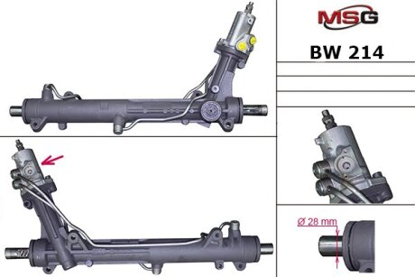 Рульова рейка з ГУР нова BMW 6 E63-64 04-11, BMW 5 E60-61 03-10 BW214