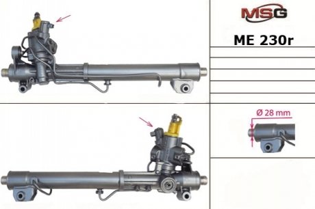 Рульова рейка з ГПК відновлена  MERCE S-CLASS (W221) 11-,MERCE GLK-CLASS (X204) 09-,MERCE E-CLASS (W212) 11-4-ma ME230R