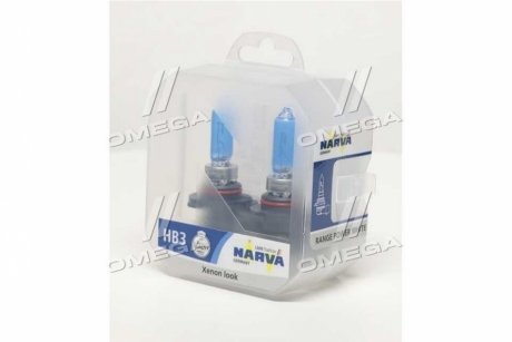 Лампа розжарювання TWIN SET Hb3 12v 65w RANGE POWER WHITE (вир-во Narva) 48625S2