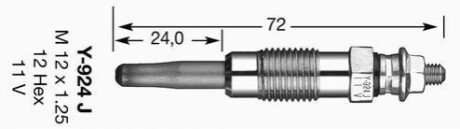 Свічка розжарювання DPOWER1