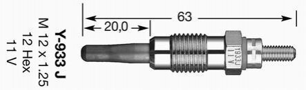 Свічка розжарювання DPOWER25