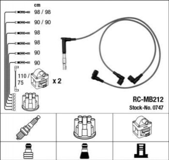 Дроти запалення, набір RCMB212