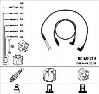 Дроти запалення, набір RCMB219