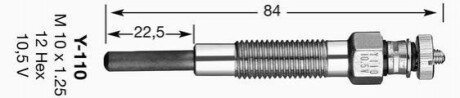 Свічка розжарювання Y110