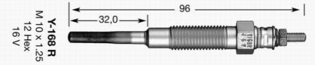 Свічка розжарювання Y168R