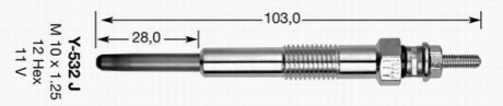 Свічка розжарювання Y532J