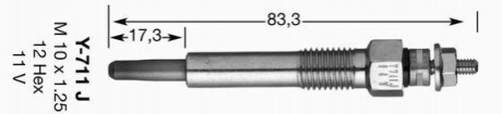 Свічка розжарювання Y711J