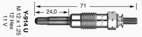 Свічка розжарення Y-914U