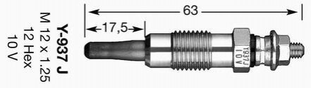 Свічка розжарювання Y-937J