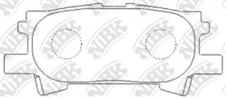 Дисковые тормозные колодки (задние) NiBK PN1498 (фото 1)