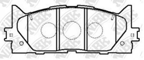 Дисковые тормозные колодки (передние) PN1521