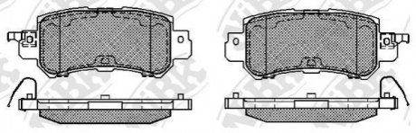Дисковые тормозные колодки (задние) PN25001