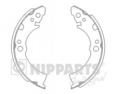 Дисковые тормозные колодки (задние) NIPPARTS J3501001 (фото 1)