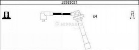 Комплект кабелiв запалювання NIPPARTS J5383021 (фото 1)
