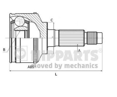 ШРУС NIPPARTS J2821126 (фото 1)