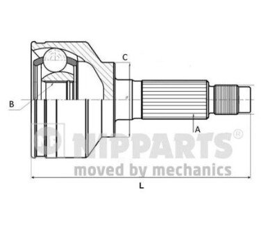 ШРУС NIPPARTS J2822003 (фото 1)