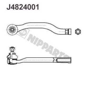 Наконечник рульової тяги J4824001