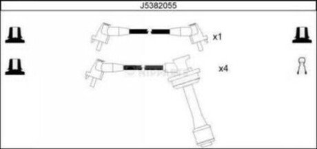 Комплект кабелів високовольтних J5382055